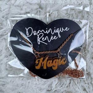 NWT Dominique Renee MAGIC gold Necklace
